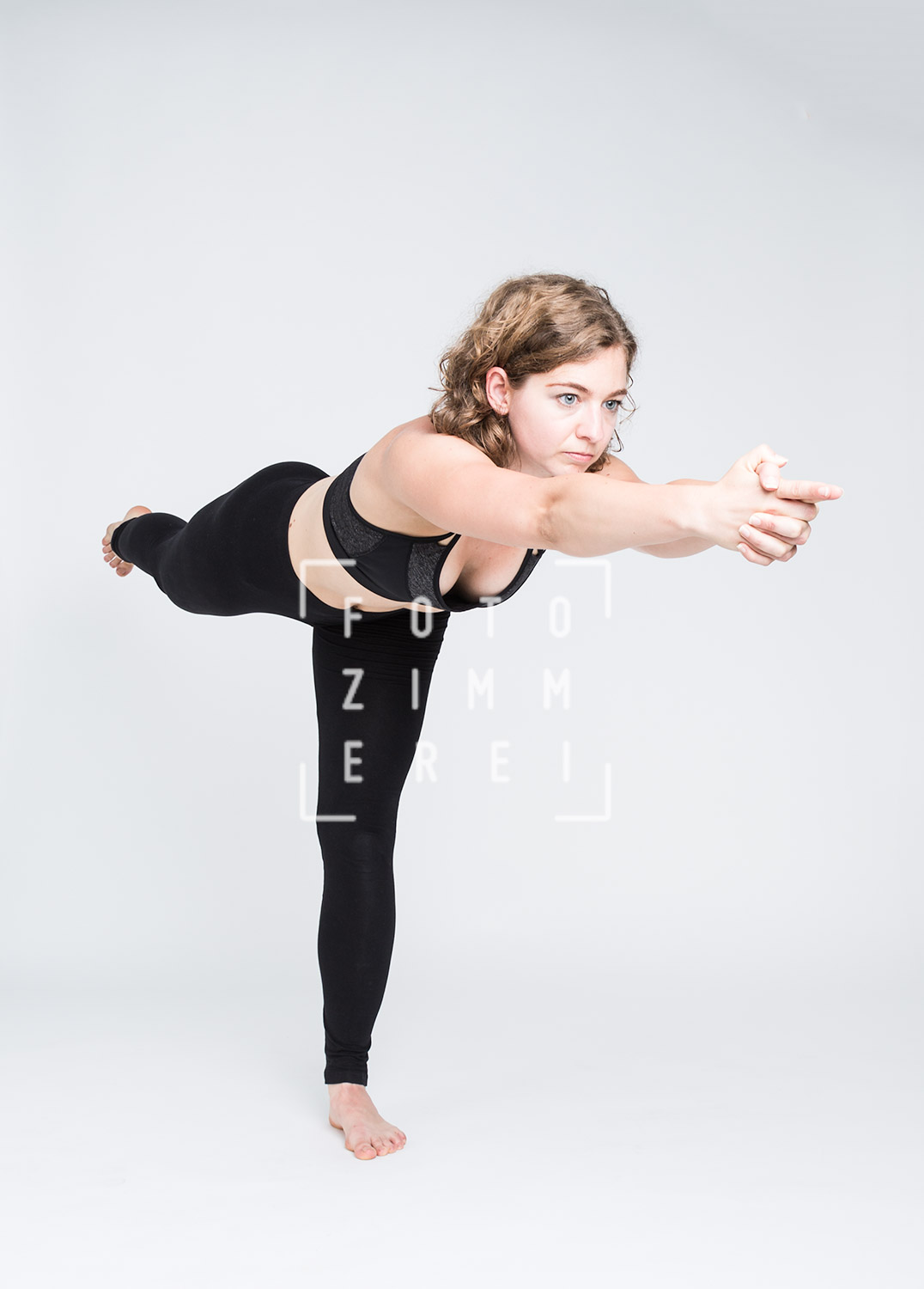 woman practicing yoga